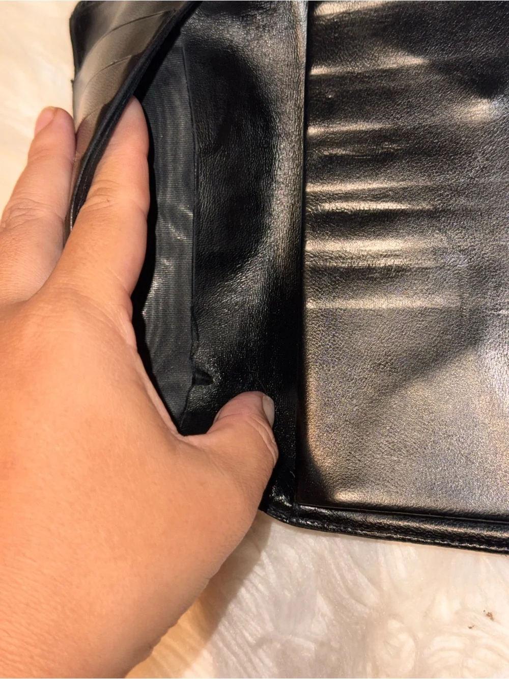 Vintage Chanel Black Caviar Leather Long Wallet